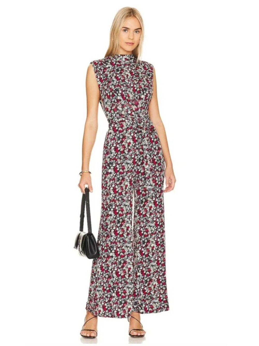 Free People Vibe Check One Piece Ditsy Floral Jumpsuit XS